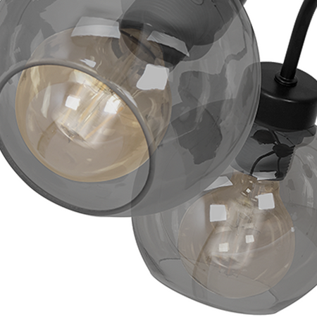 Milagro - Lampa sufitowa SOFIA SMOKED 3xE27