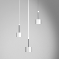 Milagro - Lampa wisząca ARENA WHITE/SILVER 3xGX53