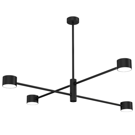 Milagro - Lampa sufitowa CROSS BLACK 4xGX53