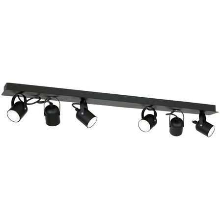 Milagro - Lampa sufitowa PICO BLACK 6xGU10