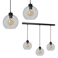 Milagro - Lampa wisząca SOFIA CLEAR 3xE27