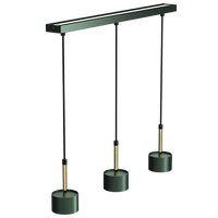 Milagro - Lampa wisząca ARENA GREEN/GOLD 3xGX53