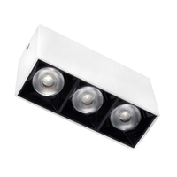 Lampa liniowa natynkowa 9w 3000K biało-czarna JDL-6T
