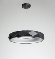 Lampa wisząca Reus czarna LED 4000K