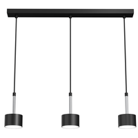 Milagro - Lampa wisząca ARENA BLACK/SILVER 3xGX53