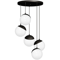 Milagro - Lampa wisząca SFERA BLACK 5xE14