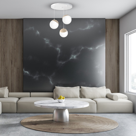 Milagro - Lampa wisząca SFERA WOOD 3xE14