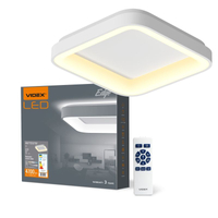 Plafon LED Videx Edge biały kwadrat 72W 2700K/4000K/6000K 4700lm pilot VLE-ESC-72W