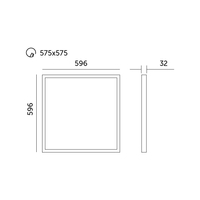 Panel LED CAPRI 40W 60x60 4000K IP65 Kobi Pro