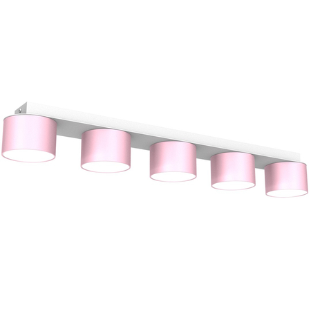 Milagro - Lampa sufitowa DIXIE Pink/White  5xGX53