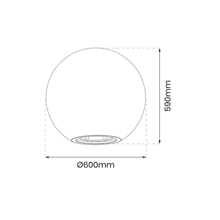 Eko-Light - Kula Ogrodowa Globo Fi600 + Żarówka RGB A60 10W + Pilot