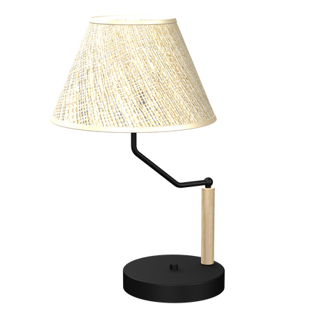 Milagro - Lampka stołowa ETNA Black 1xE27