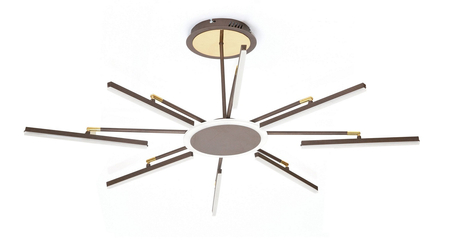 LAMPA DEKORACYJNA SUFIT 38W +  PILOT - BRĄZ - ZŁOTO DL-F07 FARO