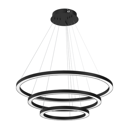 Milagro - Lampa wisząca GALAXIA BLACK 85W LED