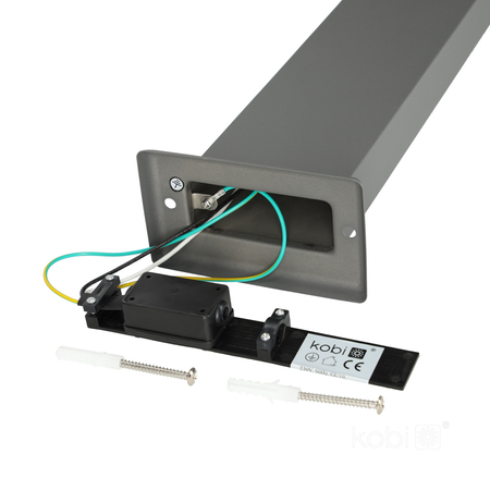 Słupek ogrodowy QUAZAR 15S 1xGU10 IP44 szary Kobi