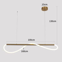 Lampa wisząca Meleca S czarna LED 4000K