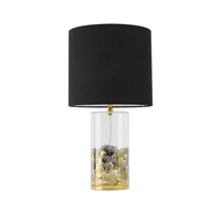 Lampa stołowa Sunflower czarno - transparentna 1xE27