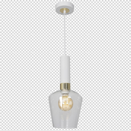 Milagro - Lampa wisząca ROMA WHITE 1xE27