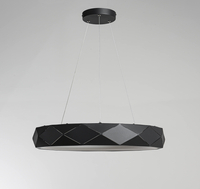 Lampa wisząca Reus czarna LED 4000K