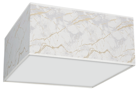 Milagro - Lampa sufitowa SENSO White/Gold kwadrat 3xE27