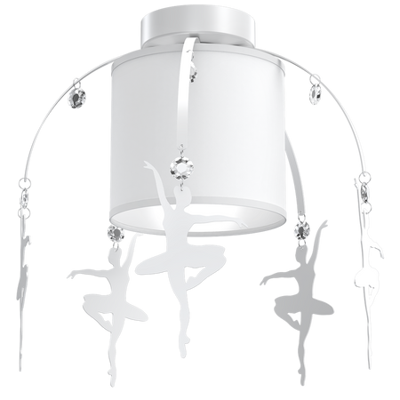 Milagro - Lampa sufitowa BALETNICA WHITE 1xE27