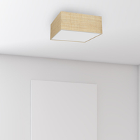 Milagro - Lampa sufitowa MARSHALL WHITE / RATTAN 3xE27