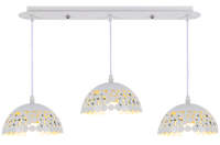Milagro - Lampa wisząca LISA WHITE 3xE27