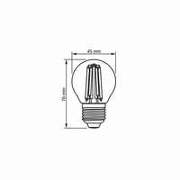 Żarówka LED Filament 6W 680lm 2200K E27 ciepła
