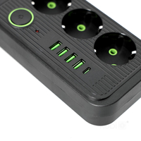 Przedłużacz LINEA PRO 3gn+4USB/1USB-C/5m/Zu+W czarny Kobi