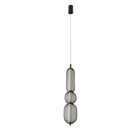 PUMA lampa wisząca 14cm czarny 15W LED 3000K klosz biały