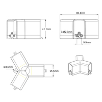 Łącznik 3L 120 mechaniczny do oświetlenia modułowego Geometric System New
