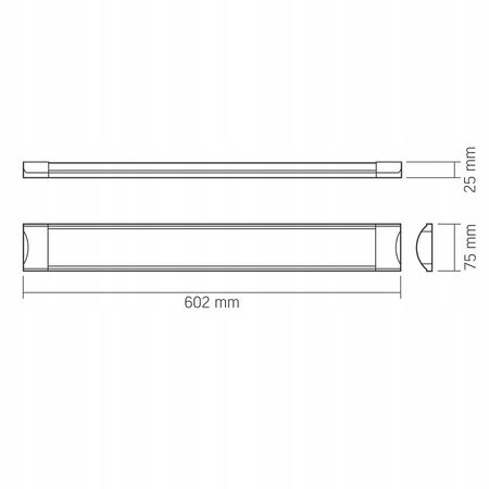 Oprawa liniowa LED Videx 18W 4000K lampa listwa