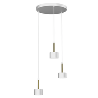 Milagro - Lampa wisząca ARENA WHITE/GOLD 3xGX53