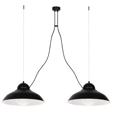 Milagro - Lampa wisząca GUSTAV BLACK 2xE27