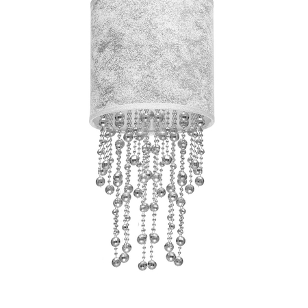 Milagro - Lampa wisząca ALMERIA SILVER/BLACK 1xE27