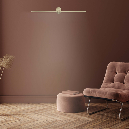 Kinkiet Ścienny LED Modern Slim 60cm Złoty 8W Ciepła Barwa 3000K Klasa IP44