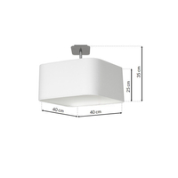 Milagro - Lampa podsufitowa NAPOLI WHITE/CHROME 1xE27