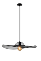 Deco lampa sufitowa czarny 1x40W E27 abażur czarny