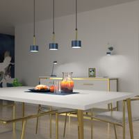 Milagro - Lampa wisząca ARENA BLUE/GOLD 3xGX53