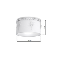 Milagro - Lampa sufitowa BALETNICA WHITE 1xE27