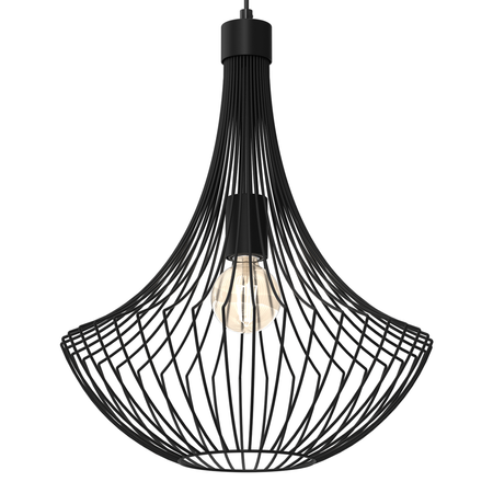 Milagro - Lampa wisząca CESTA BLACK 1xE27