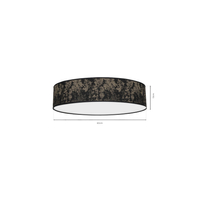 Milagro - Lampa Sufitowa SATINO GOLD 3xE27 Ø60cm