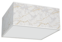 Milagro - Lampa sufitowa SENSO White/Gold kwadrat 2xE27
