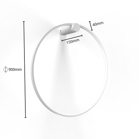 Kinkiet Mirror L biały LED 3000K