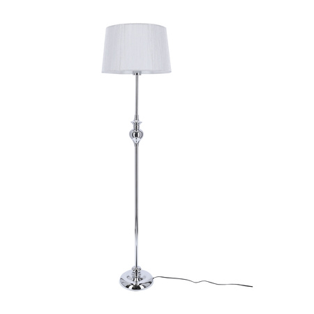 Candellux - Gillenia Lampa Podłogowa 1X60W E27 Srebrna