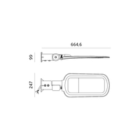 Oprawa drogowa LED VESPA PRO 150W 4000K IP66 Kobi Pro