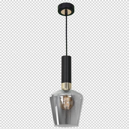 Milagro - Lampa wisząca ROMA BLACK 1xE27
