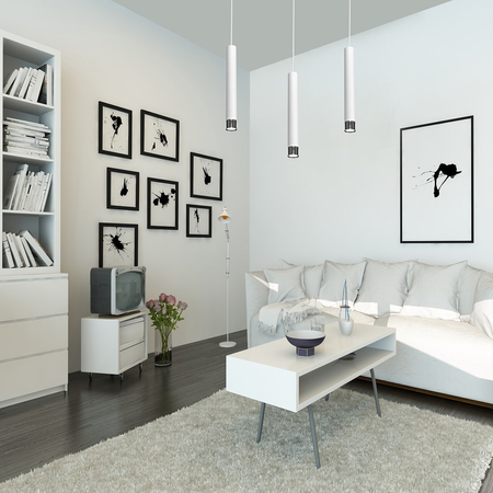 Milagro - Lampa wisząca DANI WHITE/CHROME 3xGU10