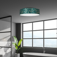 Milagro - Lampa sufitowa ZIGGY GREEN Gold/Bottle green 3xE27 Ø60cm