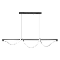Lampa wisząca Serpente DDXZ004 55W czarna  - wężyk gładki